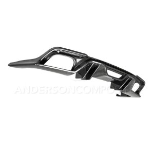 Ford Mustang Rear Diffusers - Anderson Composites - Type-AR Carbon Fiber Quad Tip - `18-`20